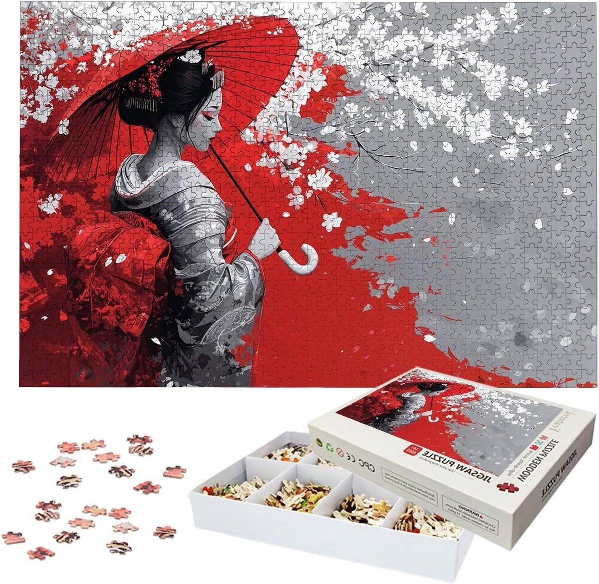 Puzzel 5000 stukjes - Legpuzzel volwassenen - Ontspanning en uitdaging - Houten puzzelstukjes - 157 x 106 cm - Meerkleurig