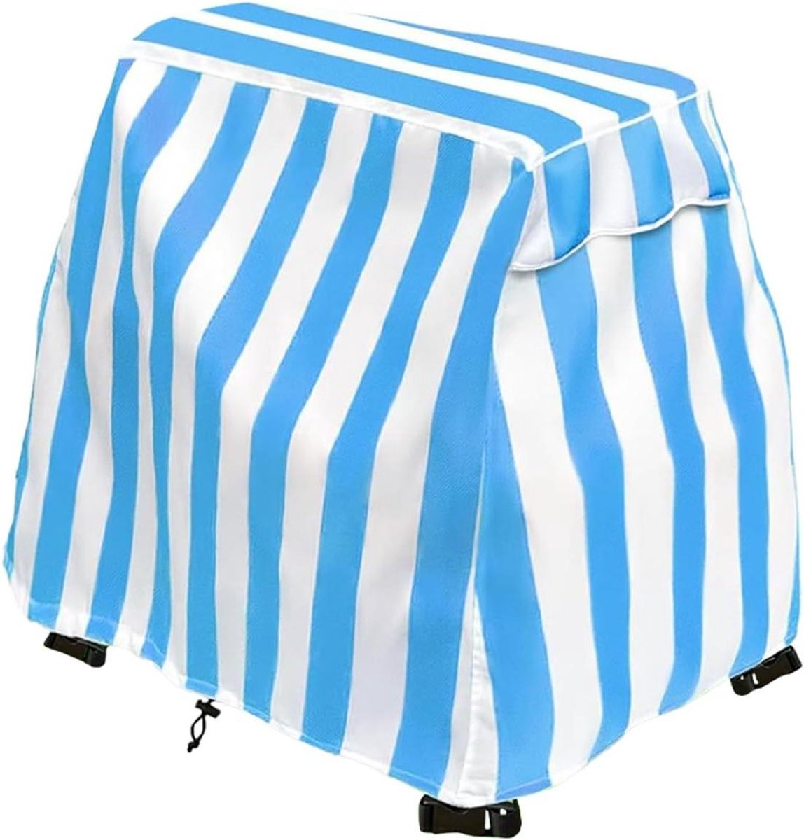 Water tafelhoes - Bureauhoes - Buiten spelen - Waterdicht stofdicht - 103 x 66 x 84 cm - Blauwe strepen