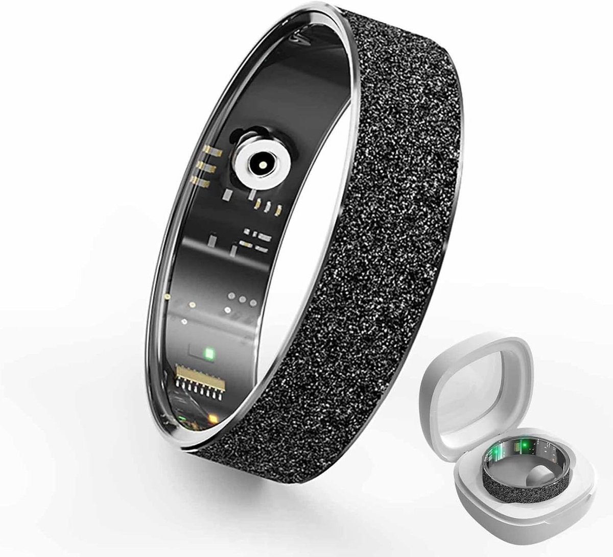 Slimme Ring - Gezondheids tracker - Gezondheid monitoren - Lange batterijduur - Maat 9 - Zwart