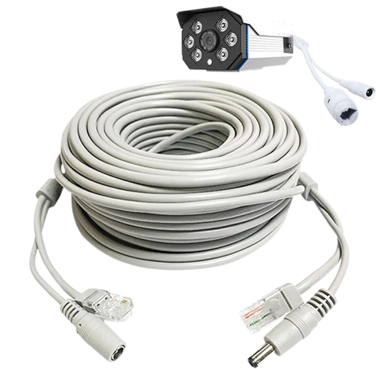 Ethernet Kabel - Netwerkkabel Internet - Stabiele Dataoverdracht - Anti-Knik Materiaal - 15 Meter - Grijs