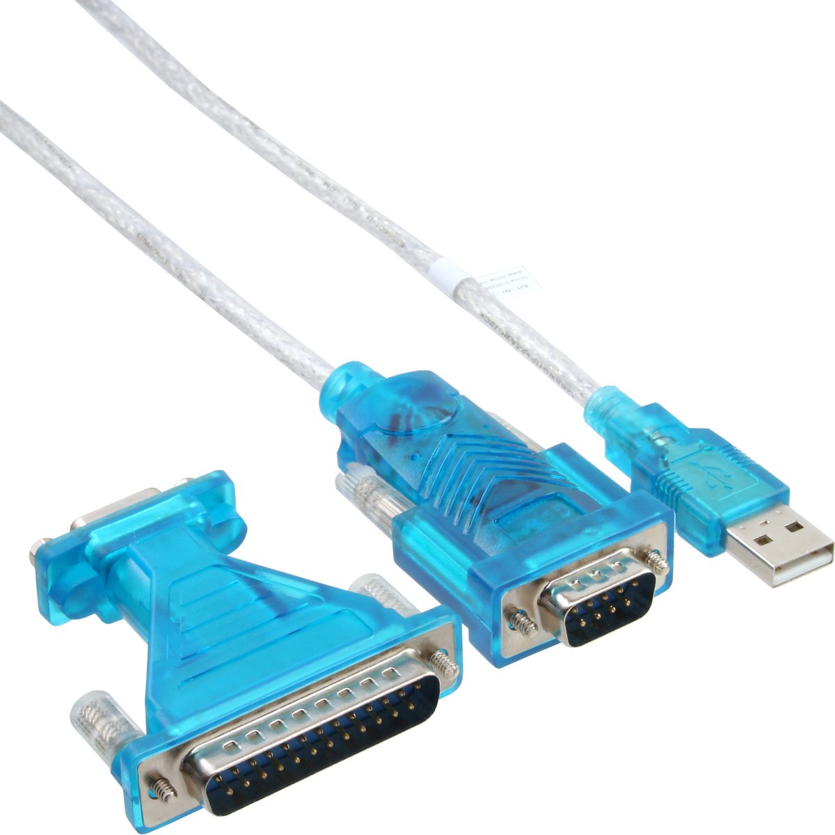 InLine® USB-naar-serieel-adapterkabel, USB male naar 9-pin male, met adapter