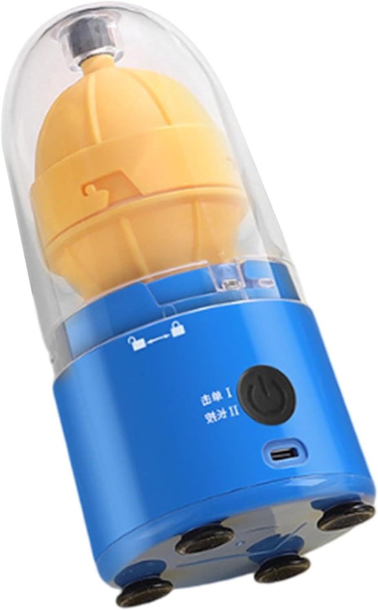 Gouden Ei Mixer - Ei Spinner - Gekookte Eieren Maken - In Schaal Mengen - 17.2 x 8.3 cm - Blauw