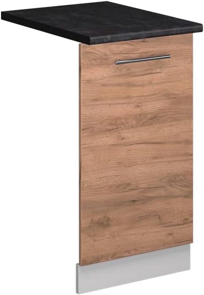 Vaatwasserpaneel 45 cm Inbouw Afwasmachine Front Antraciet Eiken Look