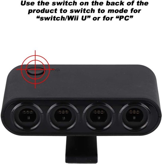 Gamepad Converter - Controller Adapter - Gaming - Vier Controllers Ondersteund - 9.5 cm - Zwart — afbeelding 5