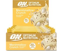 Optimum Nutrition Protein Crunch Bars - Crunchy Marshmellow Proteine Repen - Vegetarisch - 10 Eiwitrepen (650 gram)