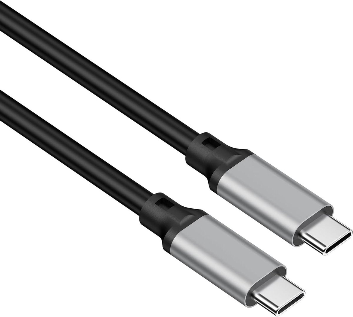 USB C Kabel - Type C Snoer - Snel Laden Data - 100W 10Gbps - 1 Meter - Grijs