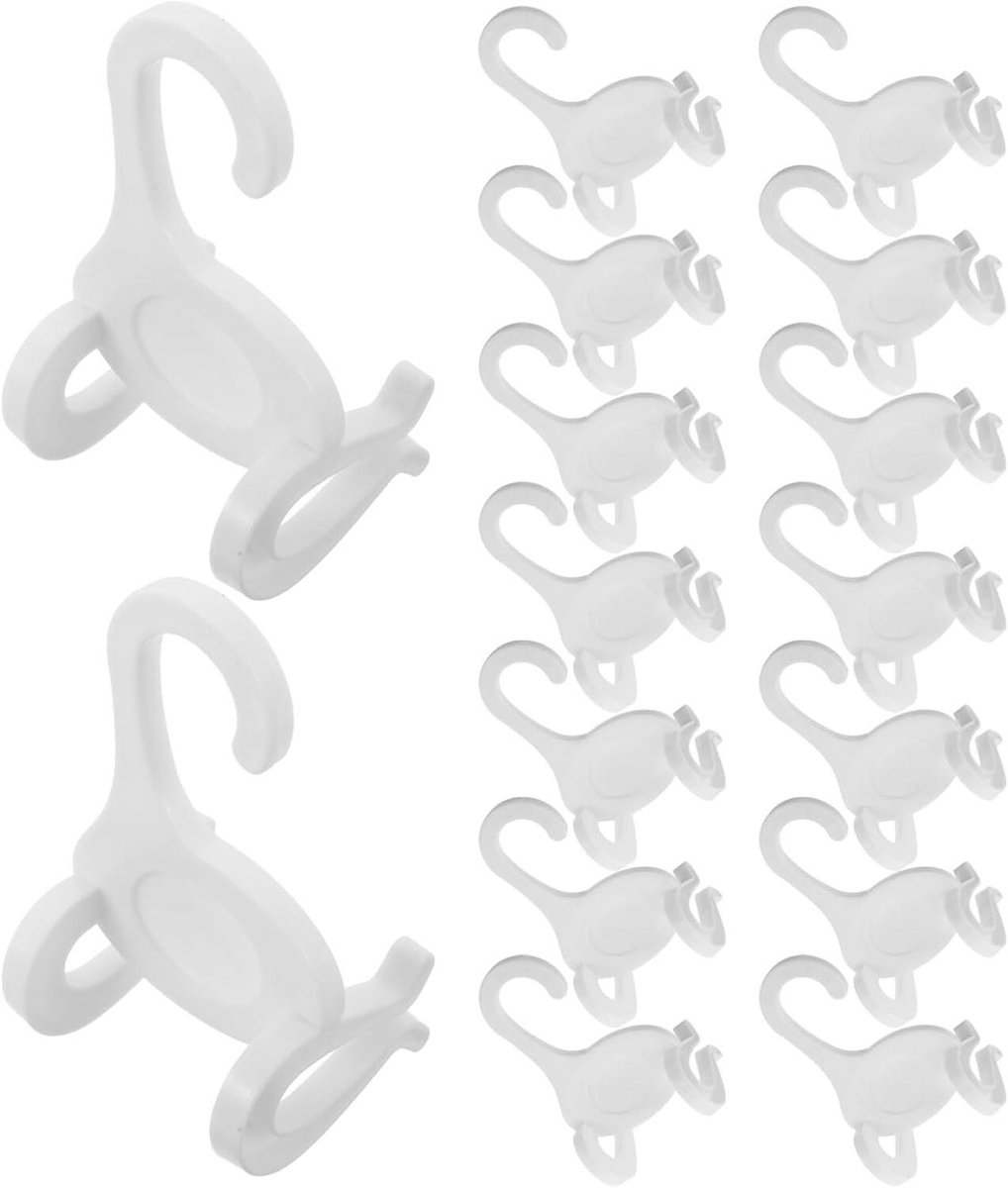 Schoenhanger Haken - Schoenorganizer Set - Ruimte Besparen - U-Vorm Ontwerp - 20 Stuks - Wit