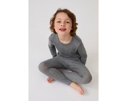 Damart - T-shirt met lange mouwen mix van Thermolactyl Sensitive - Kinderen - Grijs - 4 JAAR