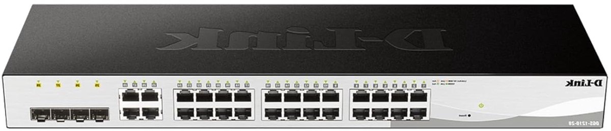 Netwerk Switch - Gigabit Ethernet - Netwerk Beheer - L2+ Statische Routering - 28 Poorten - Zwart