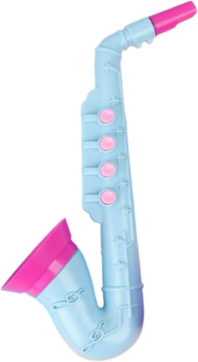 Saxofoon speelgoed - Muziekinstrument kinderen - Artistieke ontwikkeling - Interactief ritme oefenen - 25 cm lengte - Willekeurige kleur