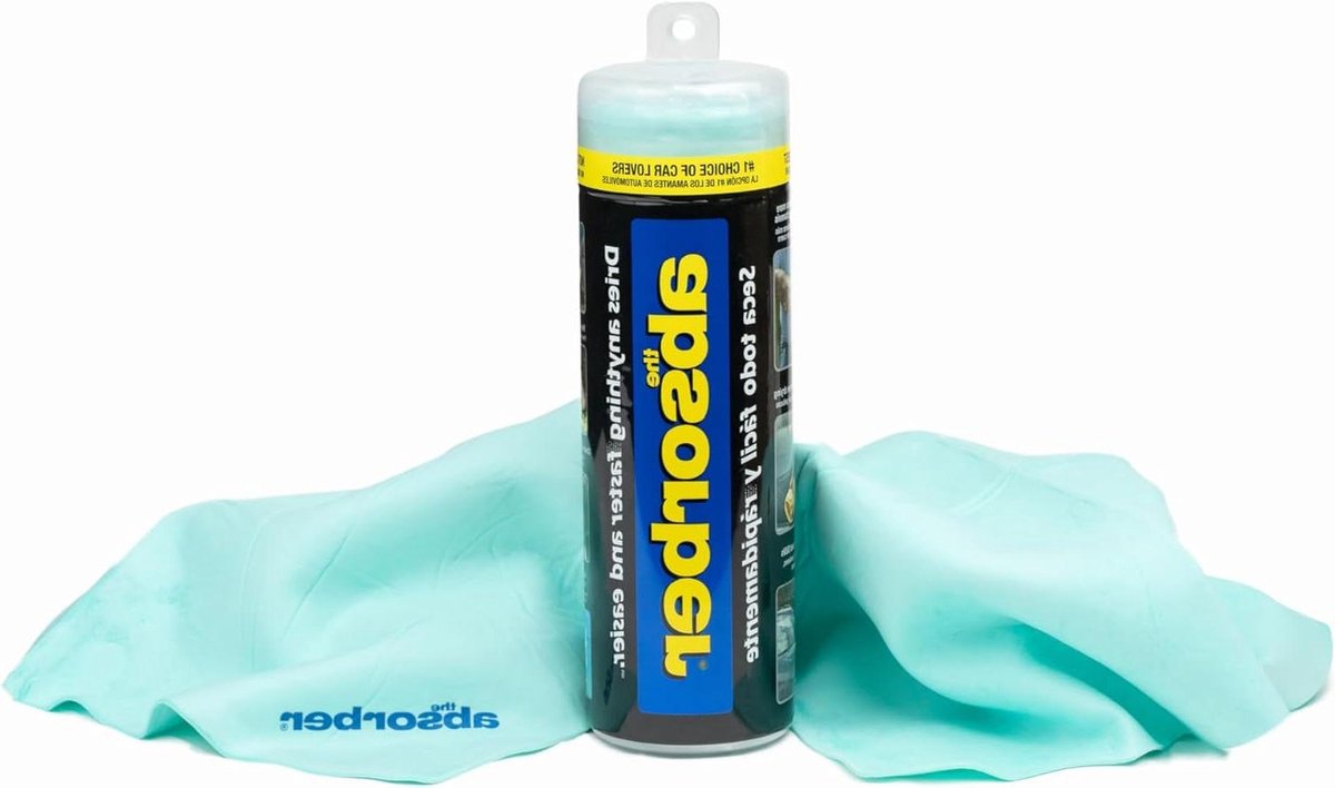 Schoonmaakdoek - Raamleer - Auto drogen - Zeer absorberend - 68 x 43 cm - Aqua