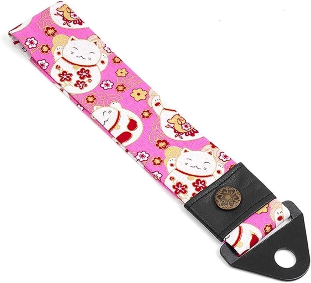 Sleepkabel Hoge Sterkte - Aanhanger Band - Auto Slepen - Polyester Gevlochten - 28 CM Lengte - Fel Roze