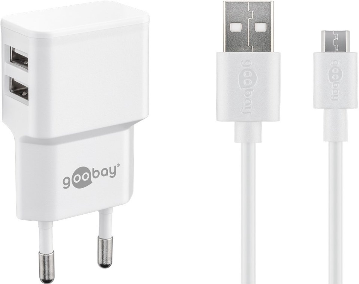 Goobay Dual Micro USB Charger Set (18 W)