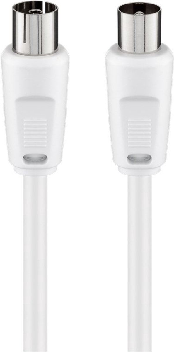 Goobay BK 250 coax-kabel 2,5 meter Coaxiaal Wit