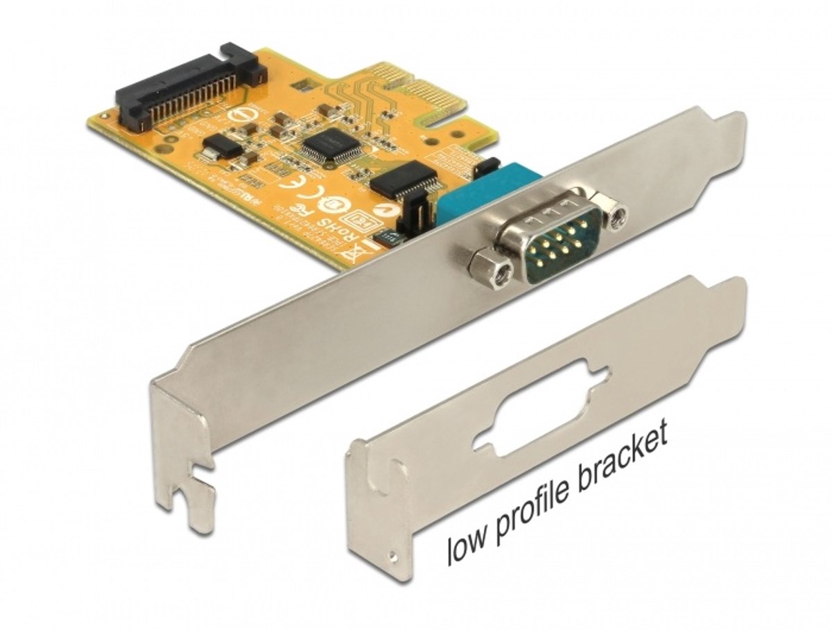 Delock PCI Express Card to 1 x Serial with voltage supply ESD protection