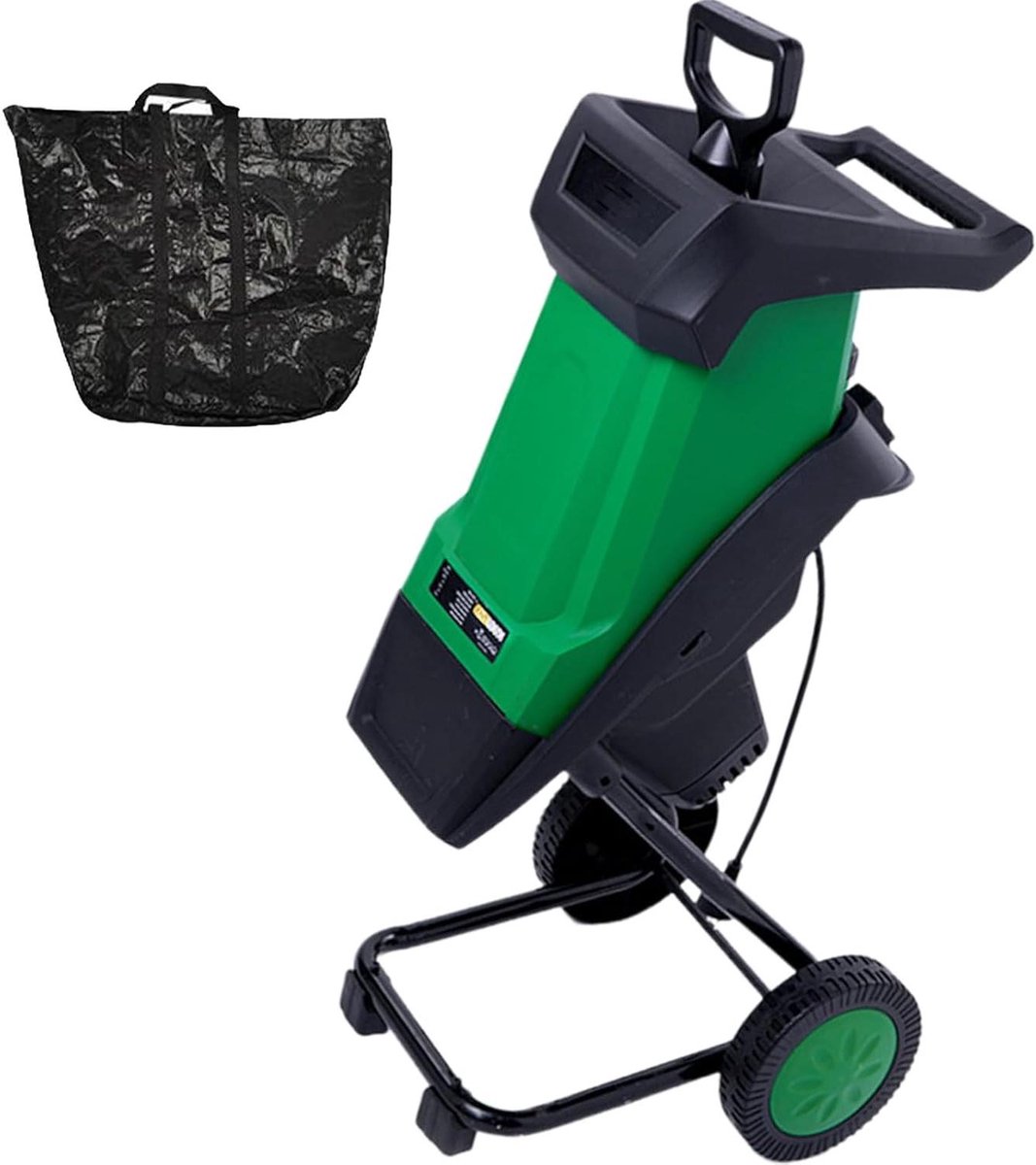 Elektrische Hakselaar - Takken Versnipperaar - Tuinafval Verwerken - Krachtige 2400W Motor - 40 mm Snijdiameter - Zwart