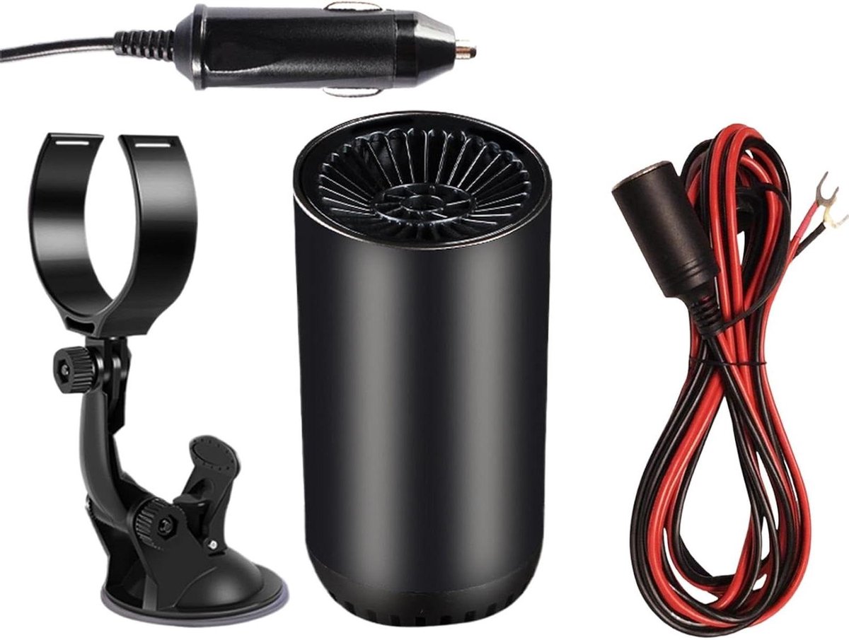 Auto Verwarming - Ruit Ontdooier - Winterse Kou - Draagbaar Klimaat - 125 cm Breed - Zwart