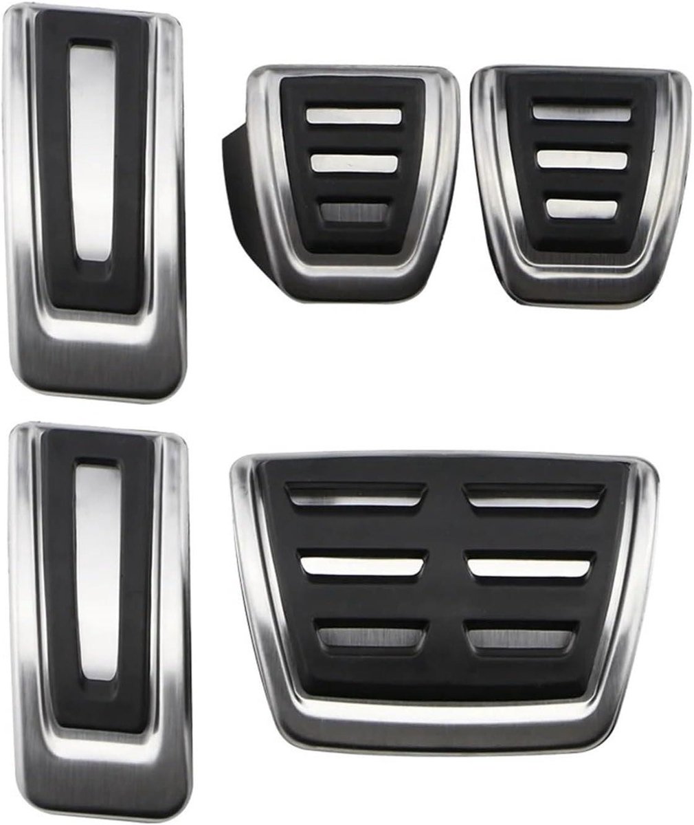 Pedaalhoezen Set - Auto Styling - Verbeterde Grip - Roestvrij Staal - MT - Zilver