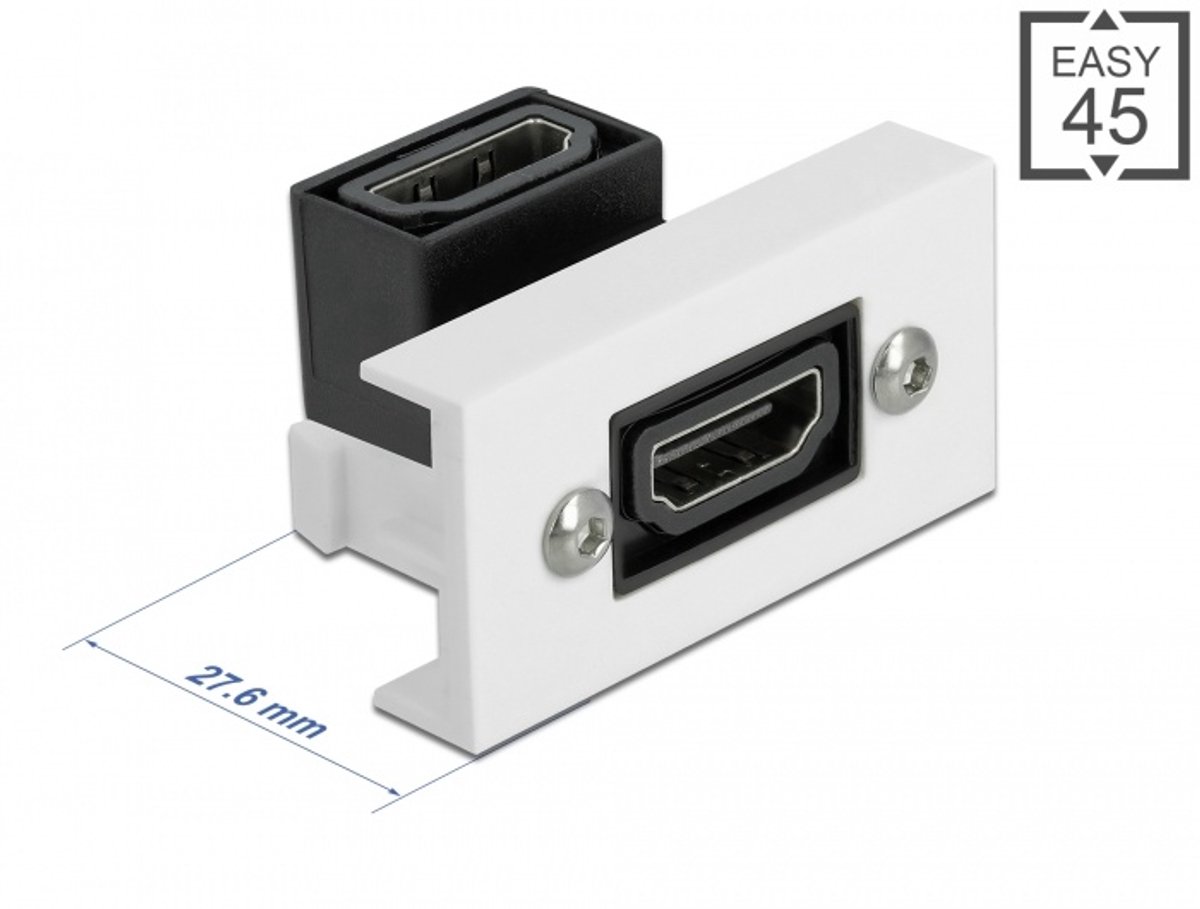 Delock Easy 45 HDMI Module angled 90° 22.5 x 45 mm