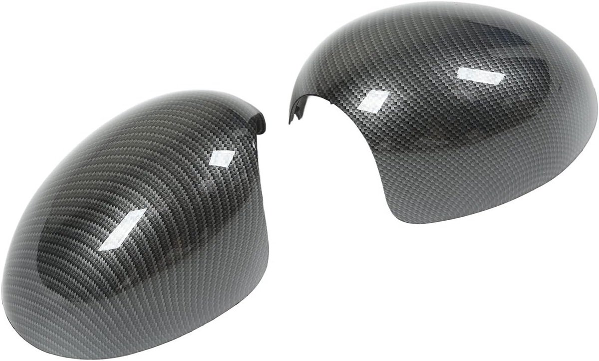 Carbon Fiber Achteruitkijkspiegel Covers Links en Rechts voor Mini Cooper R55 R56 R57 R58 R59 R60 R61 2007-2016, Stijlvolle Vervangingsset, Duurzaam en Lichtgewicht