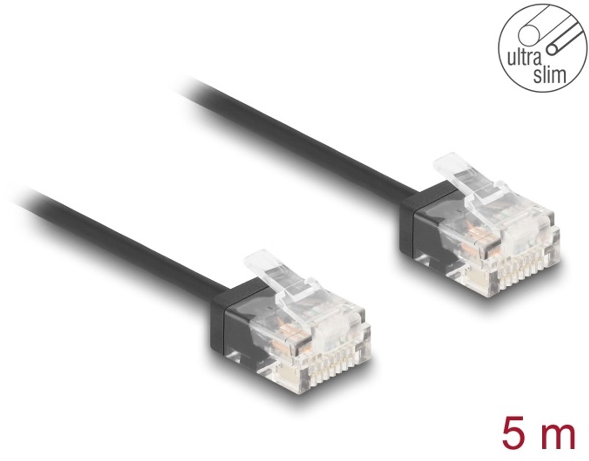 DeLOCK 80374 netwerkkabel Zwart 5 m Cat6 U/UTP (UTP)