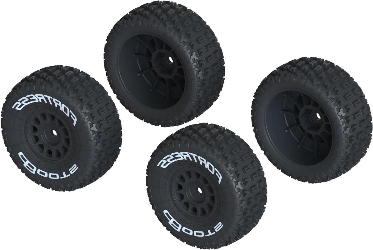 Banden Set - Wielen - RC Auto Rijden - Multi-oppervlak Profiel - 4 Stuks - Zwart