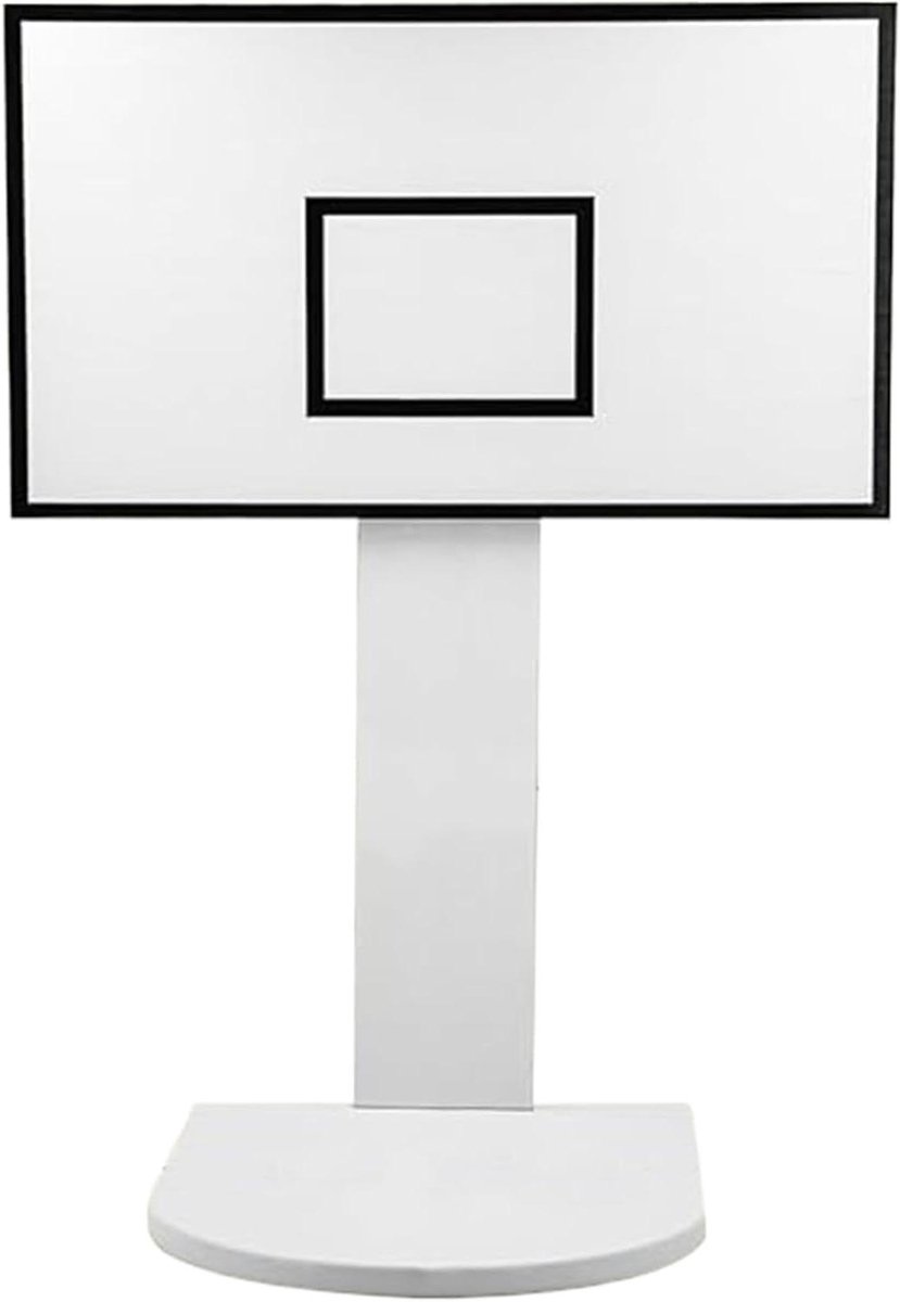 Prullenbak Houder - Basketbal Decor - Afval Opruimen - Speels Ontwerp - 45 cm Hoog - Zwart Wit