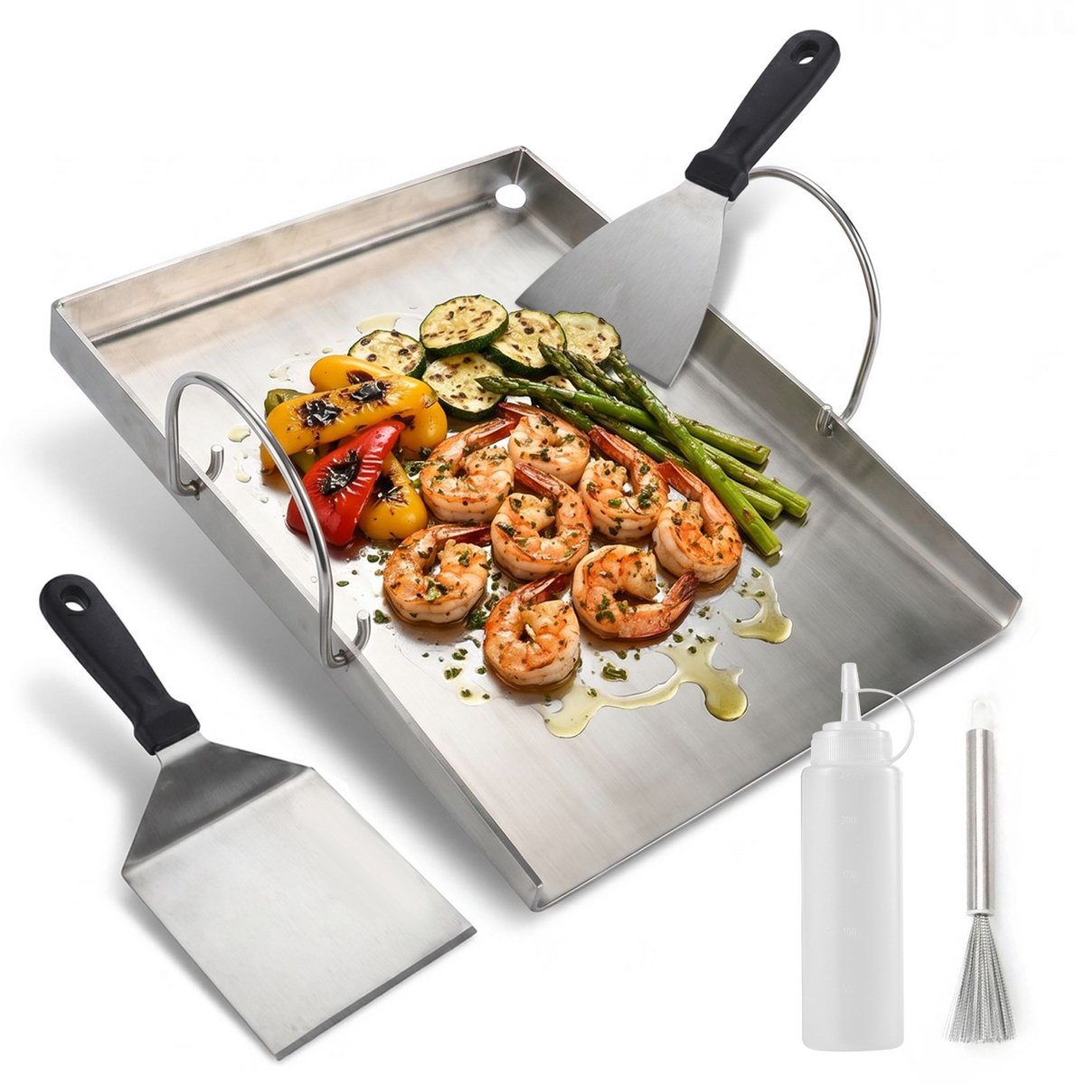 NETTLIFE - Grillpan BBQ - Buiten Barbecue Pan - Geschikt Voor Vlees En Groenten - Eenvoudig Te Reinigen