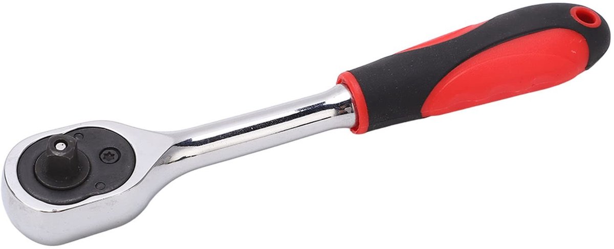 Allecto - Rateldopsleutel - Mini - Automatische Strakkere Sleutel - 1/4 inch - Draagbare Ratel - Geschikt voor Moeren - Compact formaat