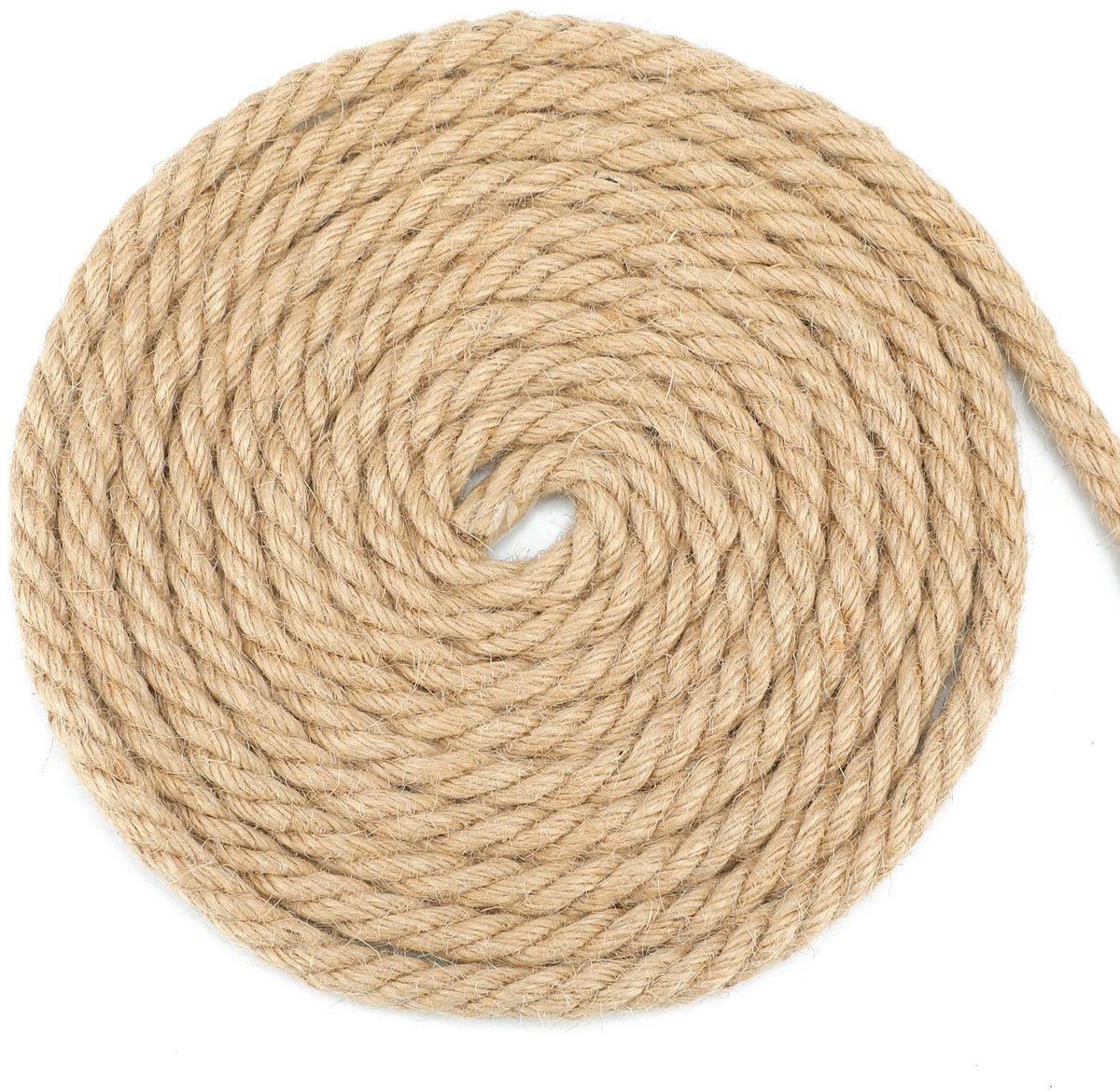 Allecto - Jute Touw - Tuin Touw - Sterk en Duurzaam - 10 Meter - Natuurlijk Katoen - Geschikt voor DIY en Tuinieren - 10mm Diameter