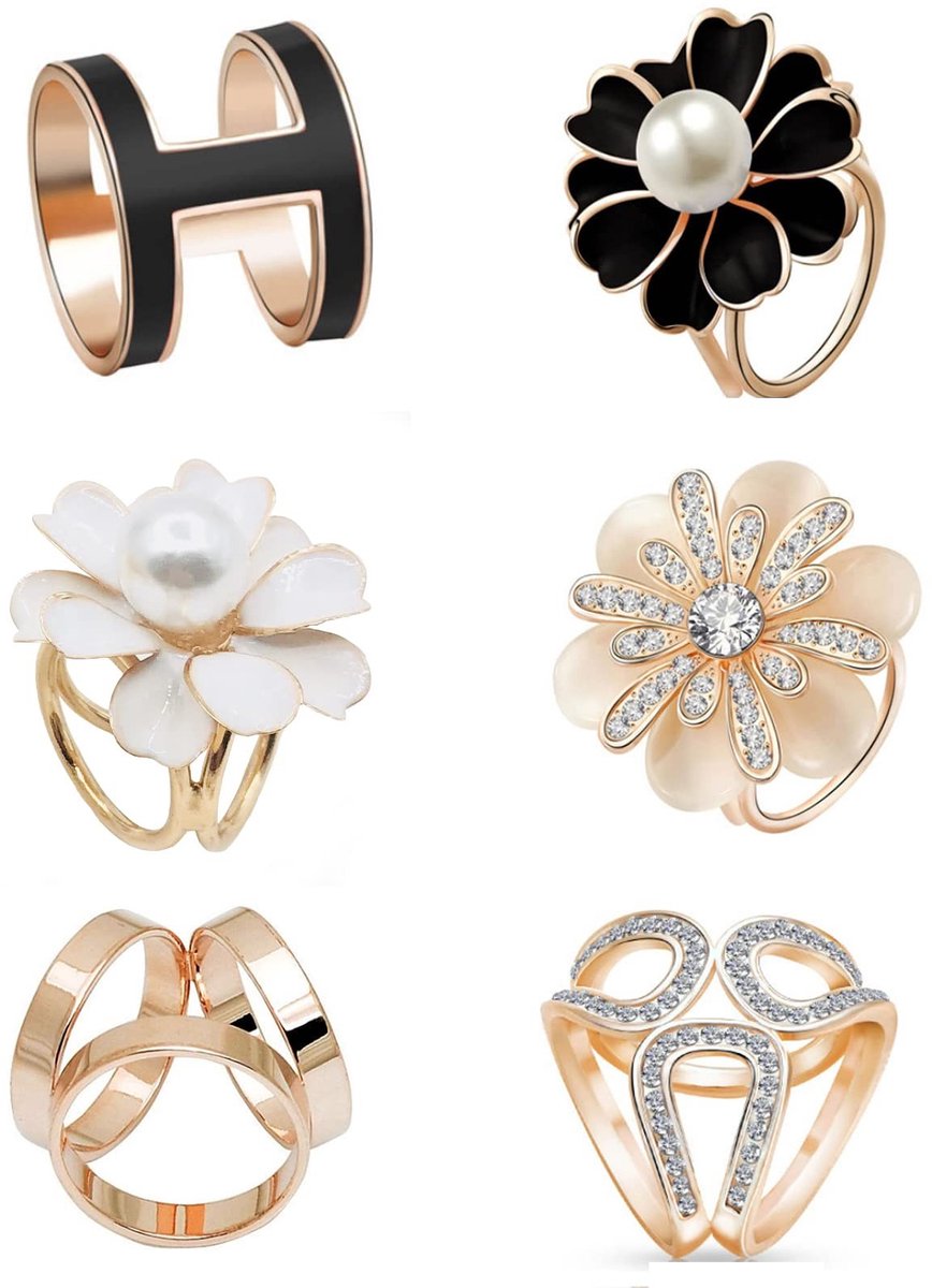 Allecto - Sjaal Ring Clip - Ornament Zijden Sjaal Gesp - Uniek Design - Goud - Perfect voor Bruiloften - Geschikt voor Feesten en Kantoor