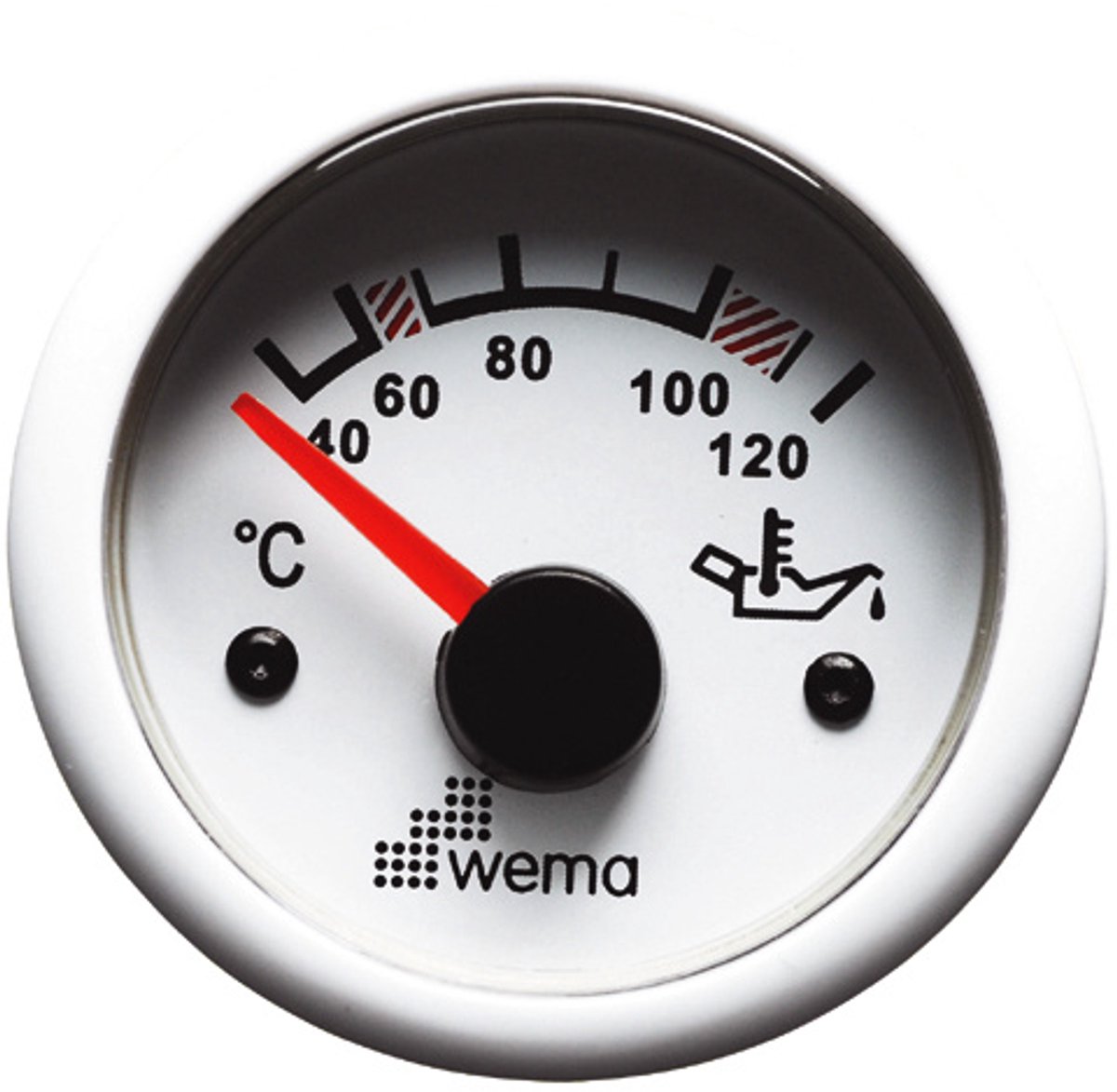 Olie temperatuur wit