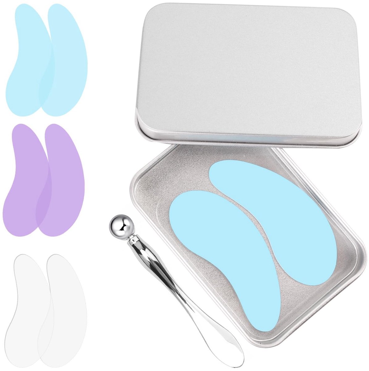 Allecto - Herbruikbare Oogkleppen - Lifting-effect - Oogmasker - Vermindert Rimpels - Verzorging voor de Ogen - 3 Paar