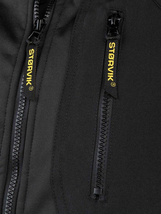 STØRVIK Softshell Work Jacket Windproof 4 seasons Men Black - Taille XL - ZEUS