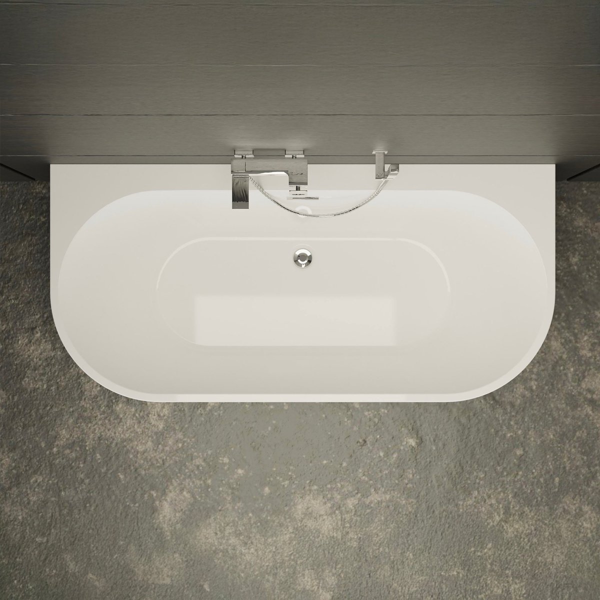SPALINA - Vrijstaand bad - Naos 170 blanche, 170 x80 x58 cm, Wit