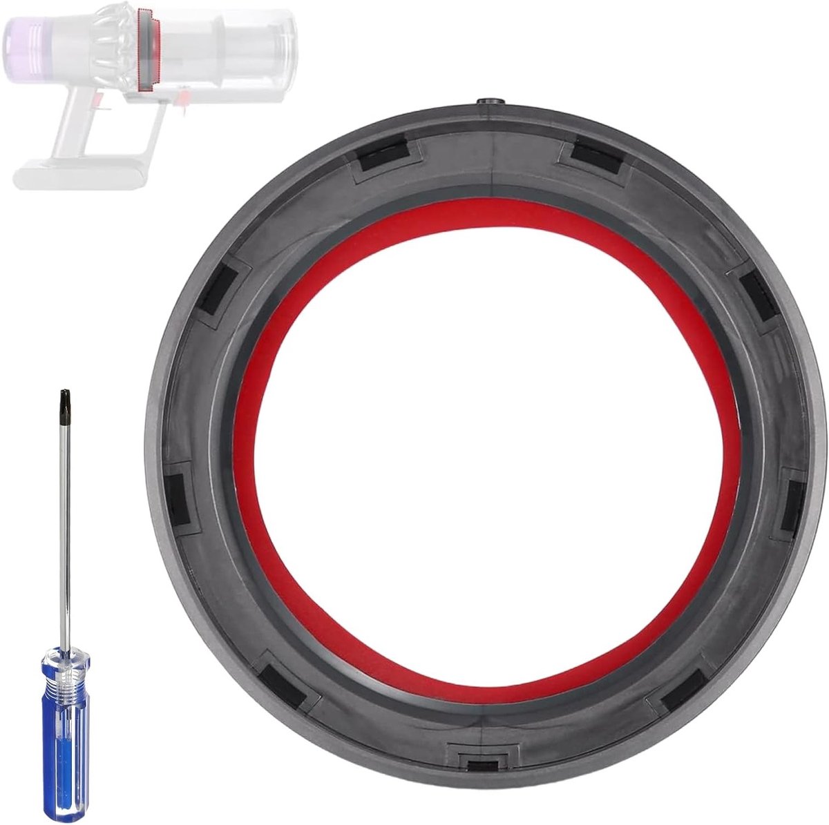 Verbeterde afdichtring voor stofcontainer, vervangonderdelen voor stofzuigers, geschikt voor Dyson V11 en V15