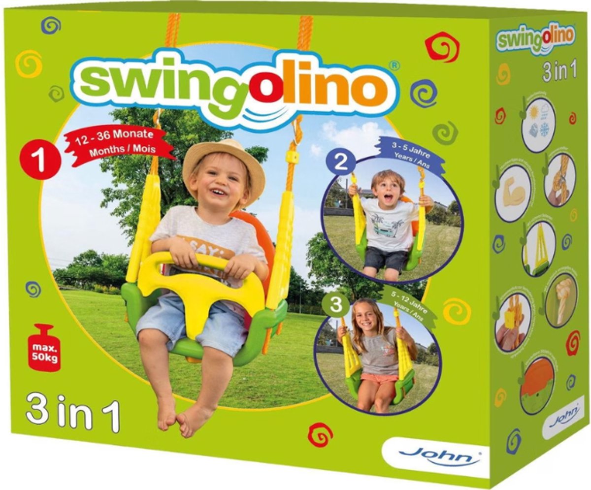 Swingolino Kinderschommel – Kunststof Schommelzitje – Verstelbaar – Voor Baby’s en Kinderen