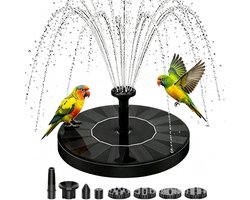 OLOEY Zonne-Vogel Bad Fountain-6-kop zonne-energie fontein pomp-Outdoor Mini-fontein-geschikt voor tuin-vijver-zwembad tuin landschap-5,1 inch enkelvoudig pakket