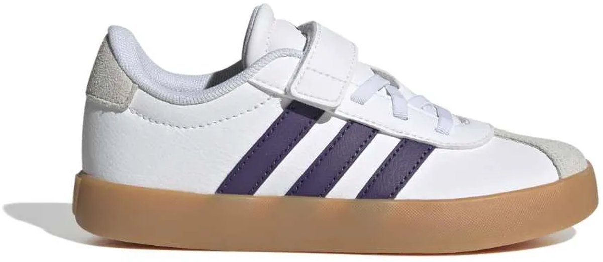 Adidas Vl Court 3.0 Skateboarding Gymnastikskor För Barn Kinderen Wit