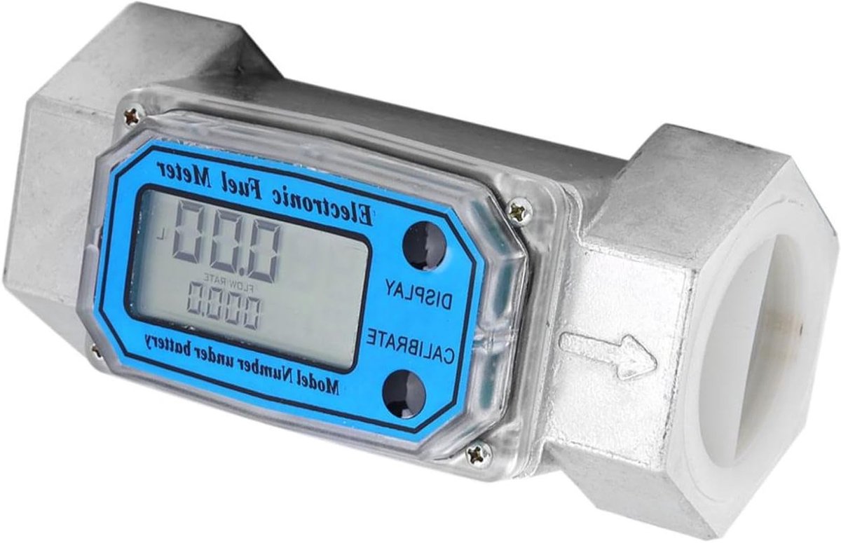 Digitale Turbine Flowmeter voor Water, Diesel, Kerosine en Benzine - Mini 15-120L 1.5 Inch NPT