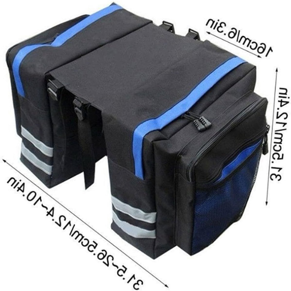 Waterdichte Fietstas 30L Dubbele Pannier Tas voor Fiets, Ideaal voor Fietsvakanties en Dagtochten