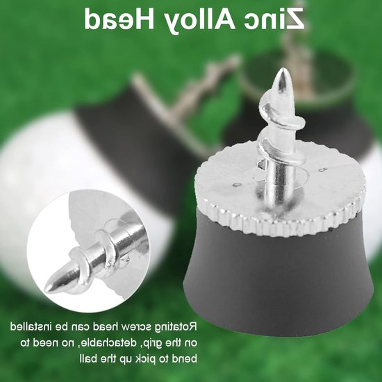 Zwarte siliconen golfbal oppikker met zuignap - Handige tool voor training en putten, golfaccessoire voor eenvoudig ophalen van ballen — afbeelding 2