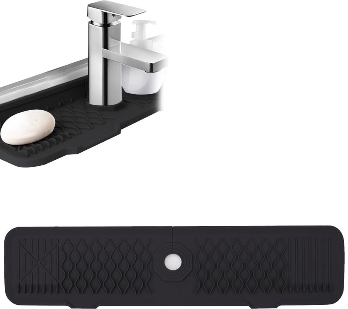 Dailygoods- Spatbescherming Flexibel - Opvouwbaar - Lichtgewicht - Siliconen - Kraanmat - Geschikt voor verschillende kranen