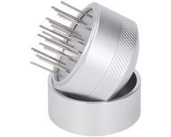 Dailygoods- Koffienaaldverdeler Effectieve Dispersie - Professionele Koffie Distributeur - Roestvrij Staal - Consistente Druk - Handkoffieroerder - Ideaal voor Aanstampen - Koffieverdeler