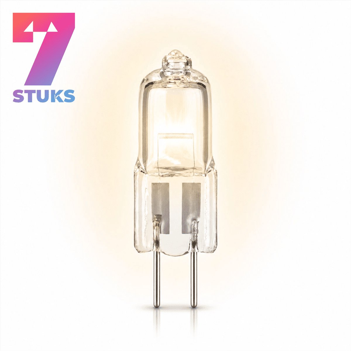 7x Mini Halogeenlamp GY6.35 - 35W - Warm Wit Licht (2700K) - 630 lm - 2 jaar - Dimbaar
