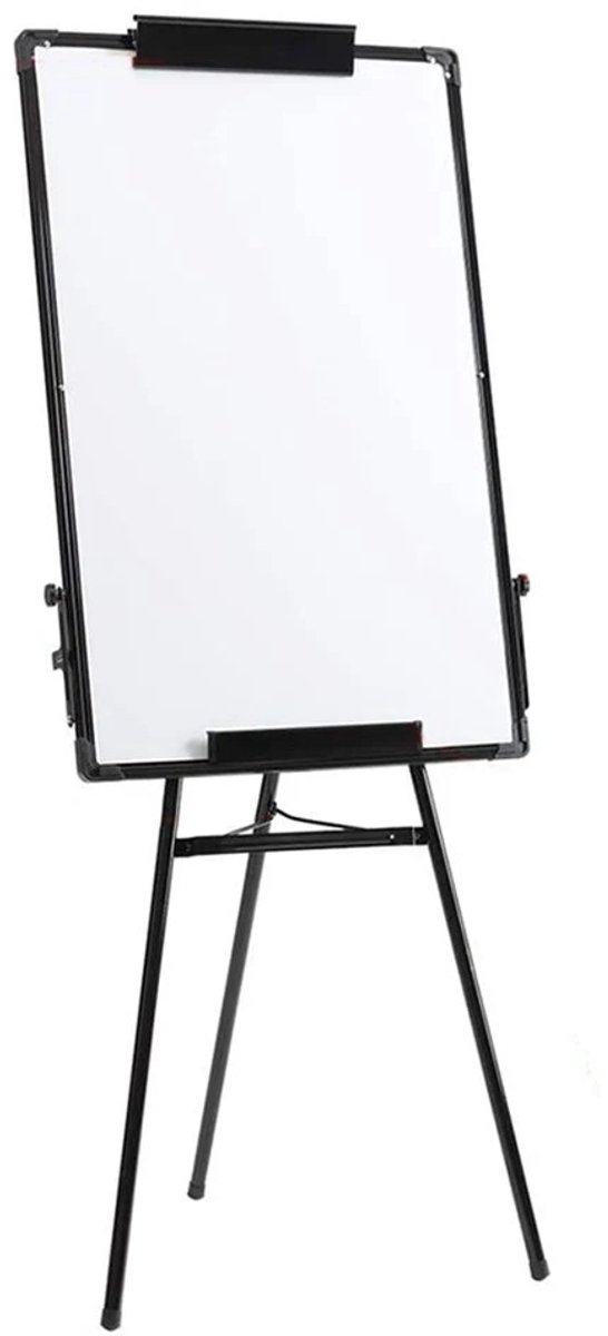 Dailygoods Conferentiezel - Uitwisbaar en magnetisch whiteboard - In hoogte verstelbaar en flexibel gebruik, 90 x 60 cm
