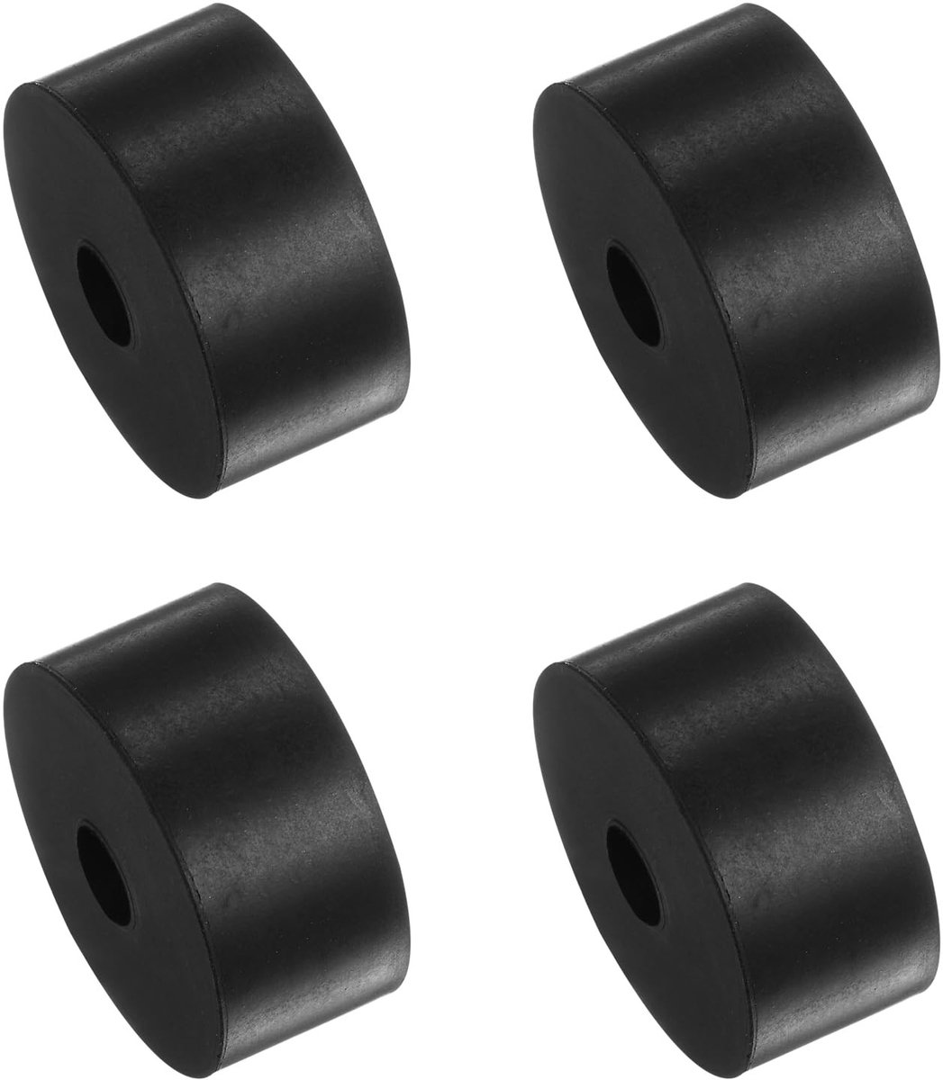 Dailygoods- Spacers 4 Stuks - Rubber - 10 x 30 x 50 mm - Antivibratie-Isolatiepads - Geluidsreductie - Schokabsorptie - Duurzaam Materiaal - Dempers
