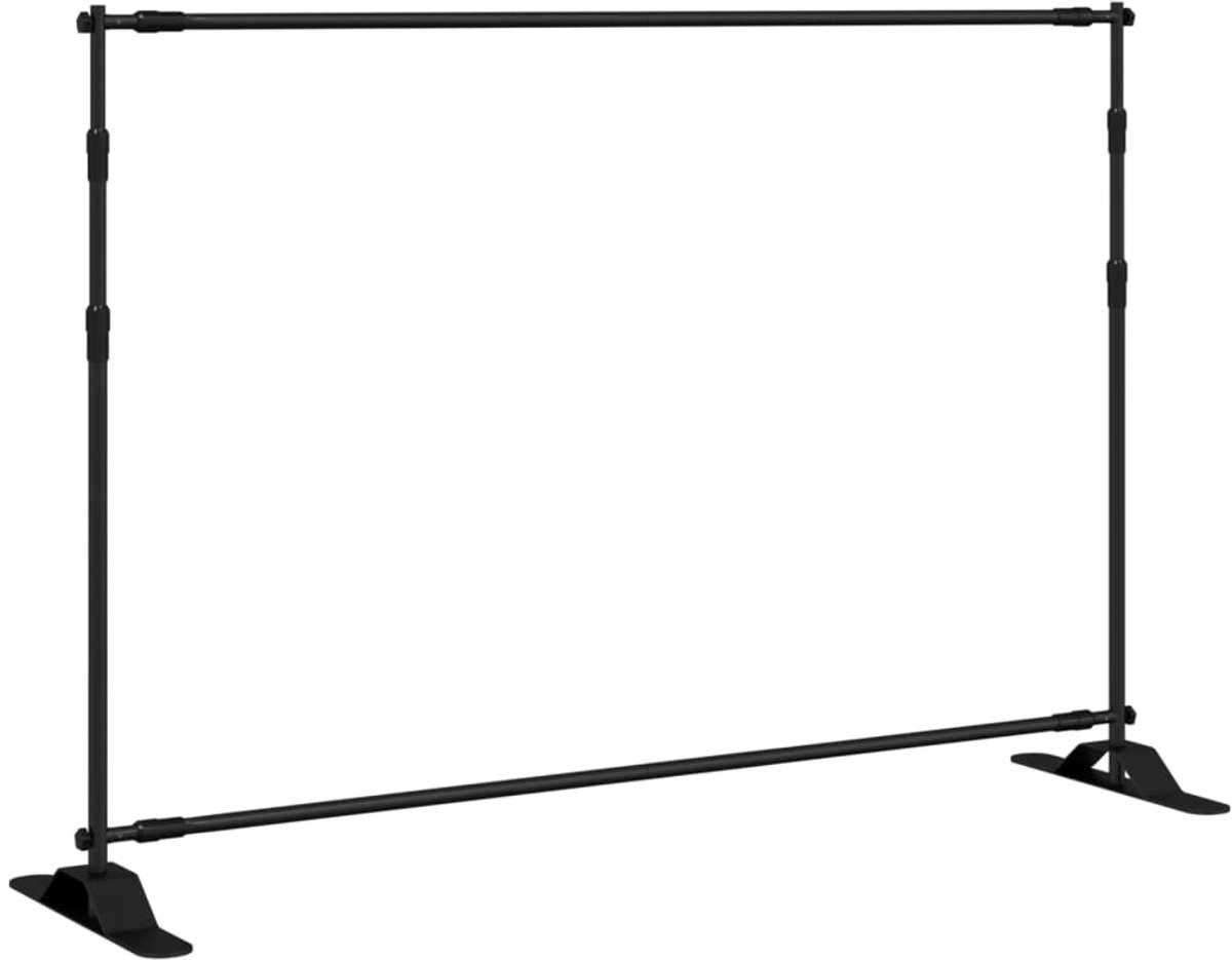 Achtergronddoek Whitescreen 305x243 cm staal zwart