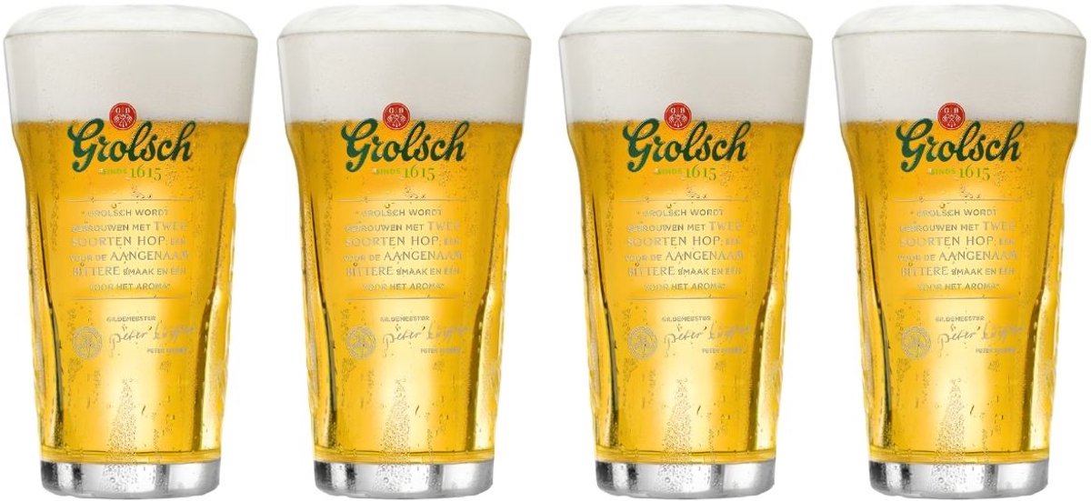Grolsch Bierglazen Craft - 250 ml - 4 stuks