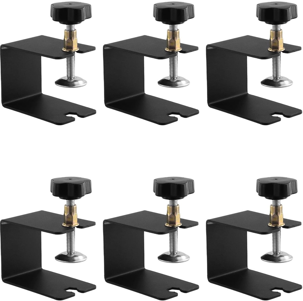 Dailygoods- C-klem 6 stuks - verstelbare Klem - roestvrij staal - tafelklem - houtbewerking - lange levensduur - Schroefklem